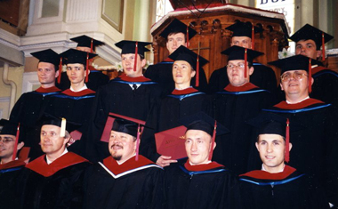 Moscow Theological Seminary graduates in 2002. (COURTESY IAN CHAPMAN)